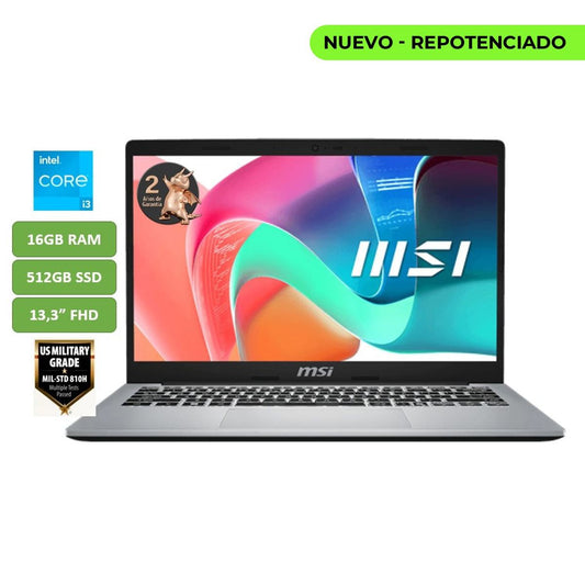PORTATIL MSI 13.3 PUL MODER CI3 (WINDOWS GRATIS)