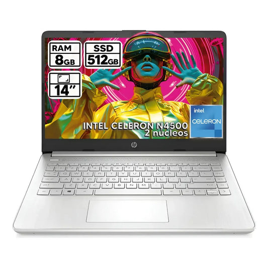 PORTATIL  HP 14 PUL DQ3502la cel SS 512GB 8RAM + WINDOWS GRATIS